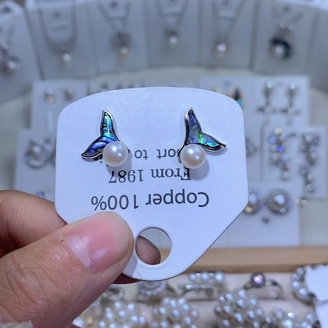 淡水珍珠耳饰未镶嵌