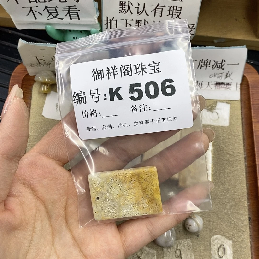 硅化珊瑚（珊瑚玉）未镶嵌颈饰活*