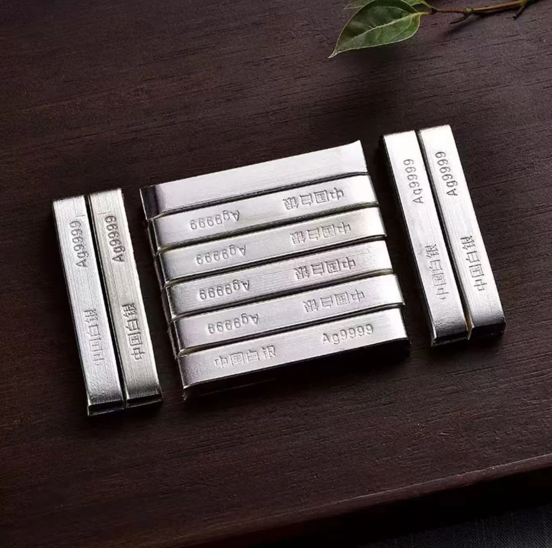 [宠粉】足银银制品 9999银色小条摆件高档家用 28克