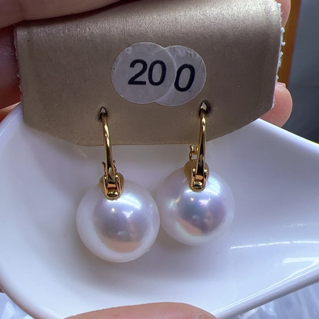 淡水珍珠耳饰银S925镶嵌