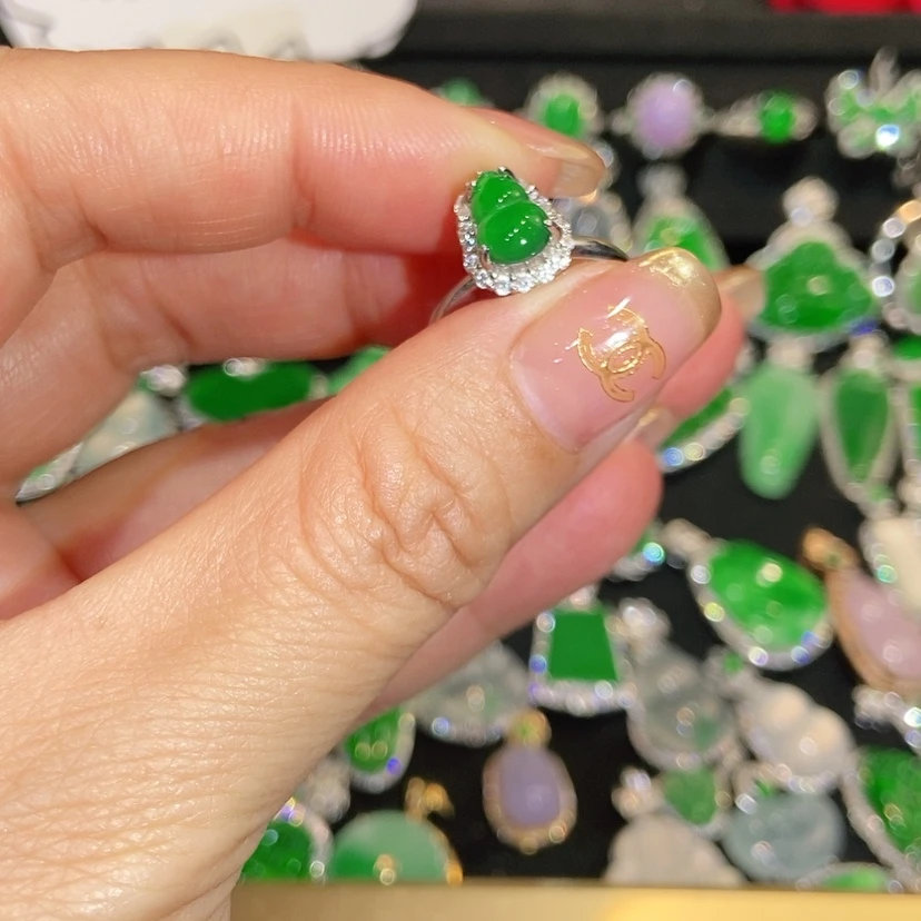 【闪购商品】翡翠戒指未镶嵌天然翡翠