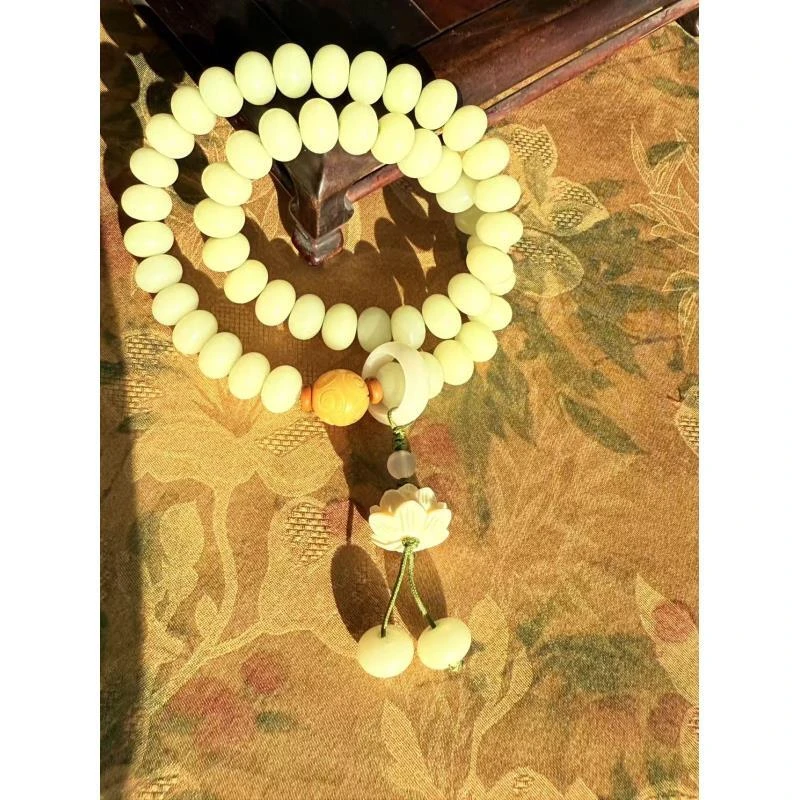 D1214-绿野仙踪菩提双圈+荷叶挂坠