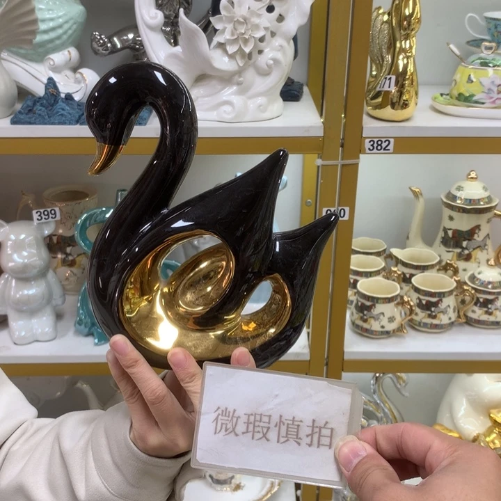 摆件微瑕陶瓷介意勿拍