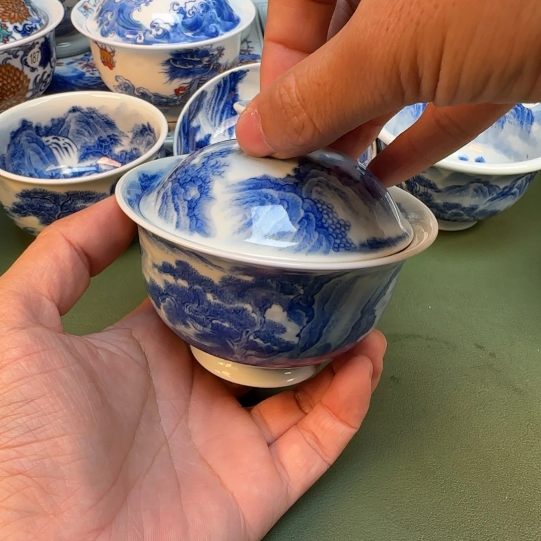 纯手工纯手绘茶具石头86