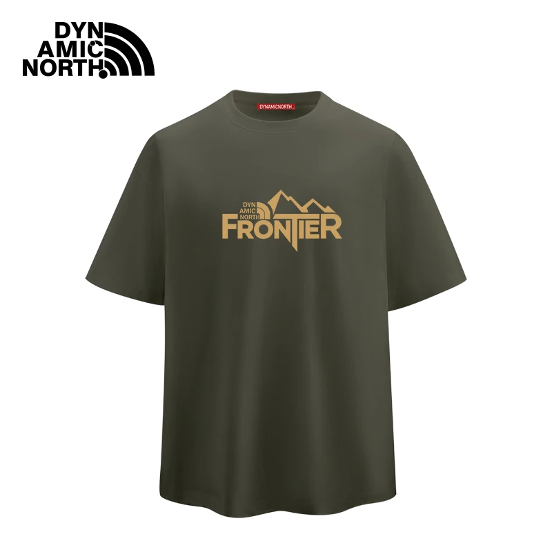 动感北面纯棉短袖t恤弹力冰感夏季小白T男女同款情侣款亲肤柔软款