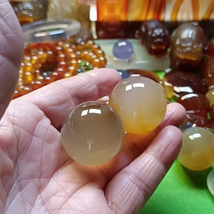 玛瑙/玉髓手链未镶嵌老**藏