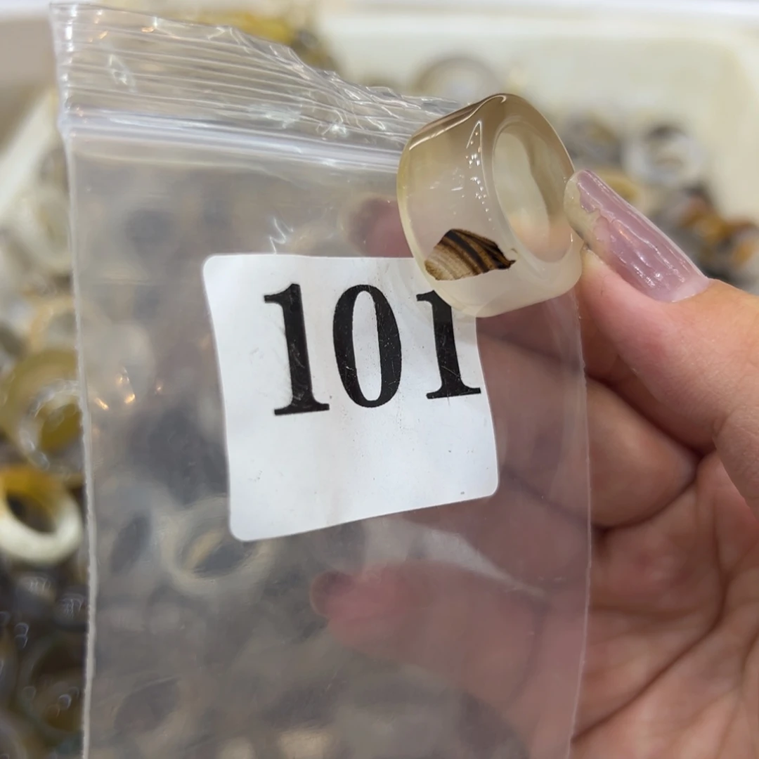 玛瑙/玉髓戒指合金101港12