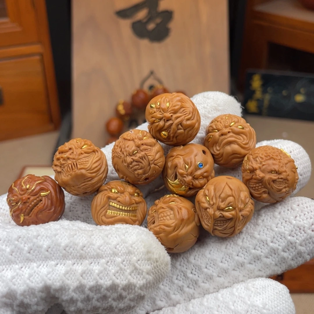 猴头核桃吊坠℡****,一套