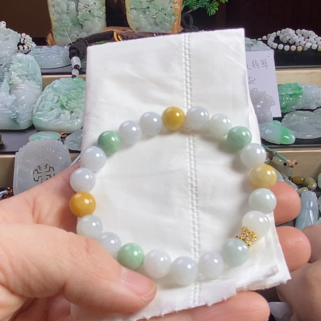 翡翠手链未镶嵌手链