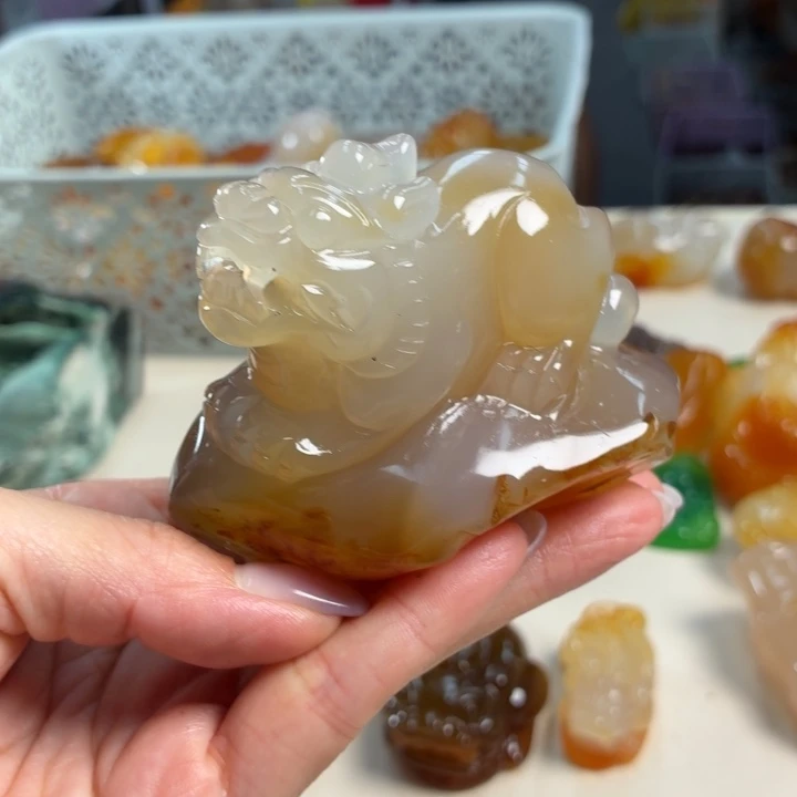 玛瑙/玉髓未镶嵌吊坠(不含链)