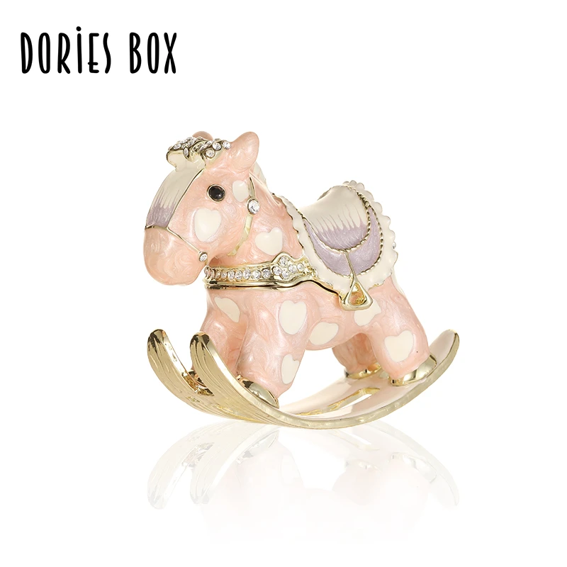 DORIES BOX 首饰盒/箱 摇摇马珐琅摆件小精致耳钉戒指盒高级感