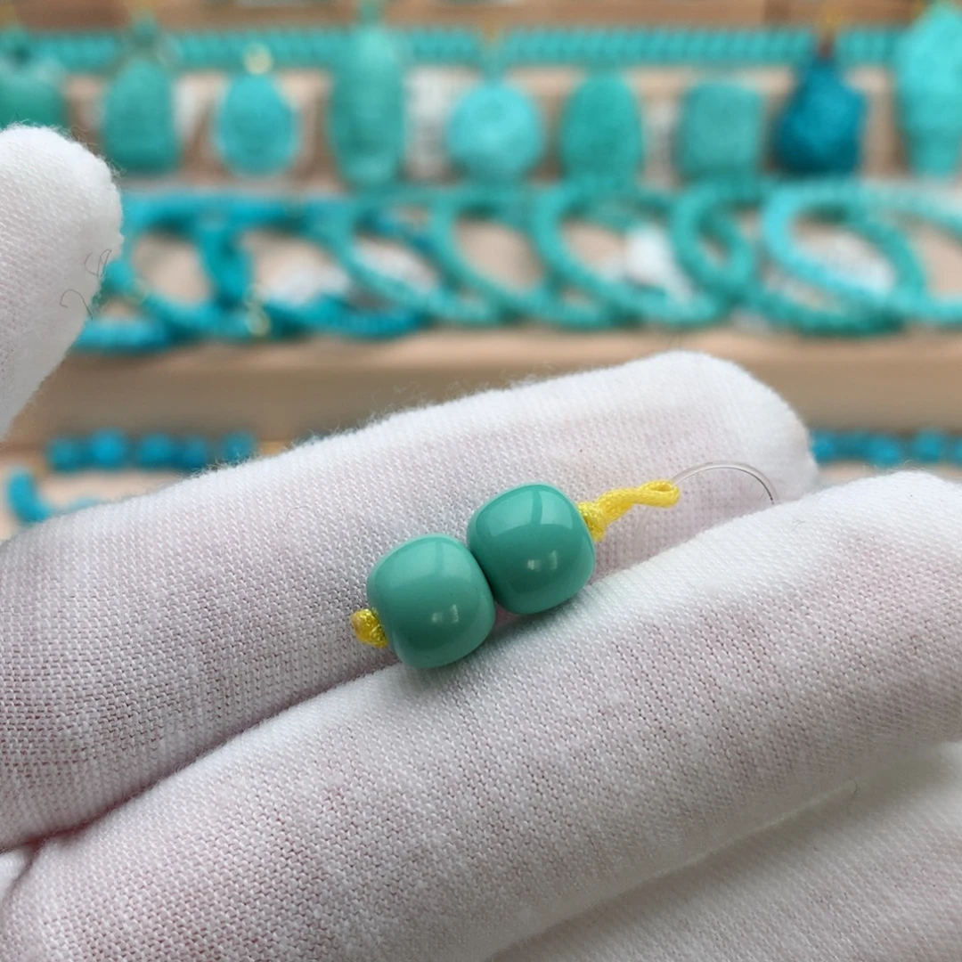 绿松石未镶嵌珠宝奇石8.3mm