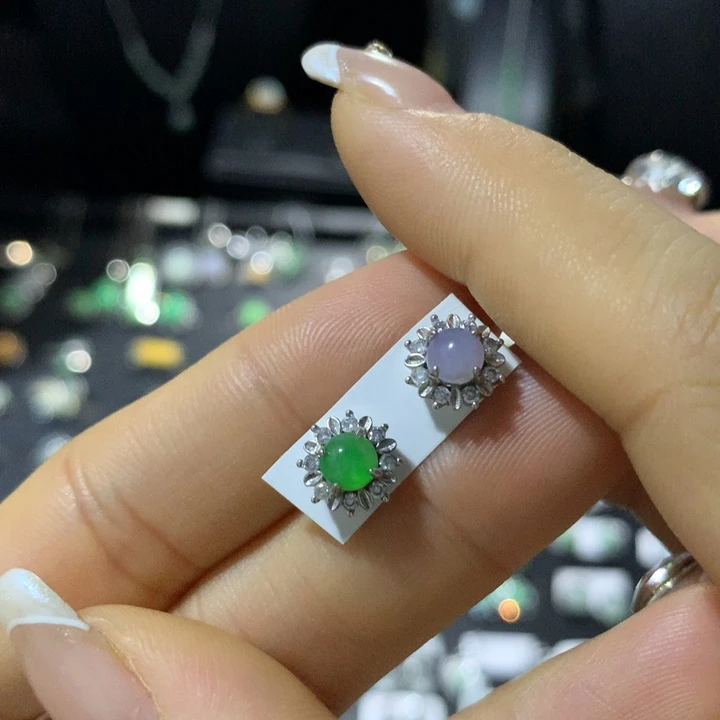 翡翠银S925镶嵌戒指