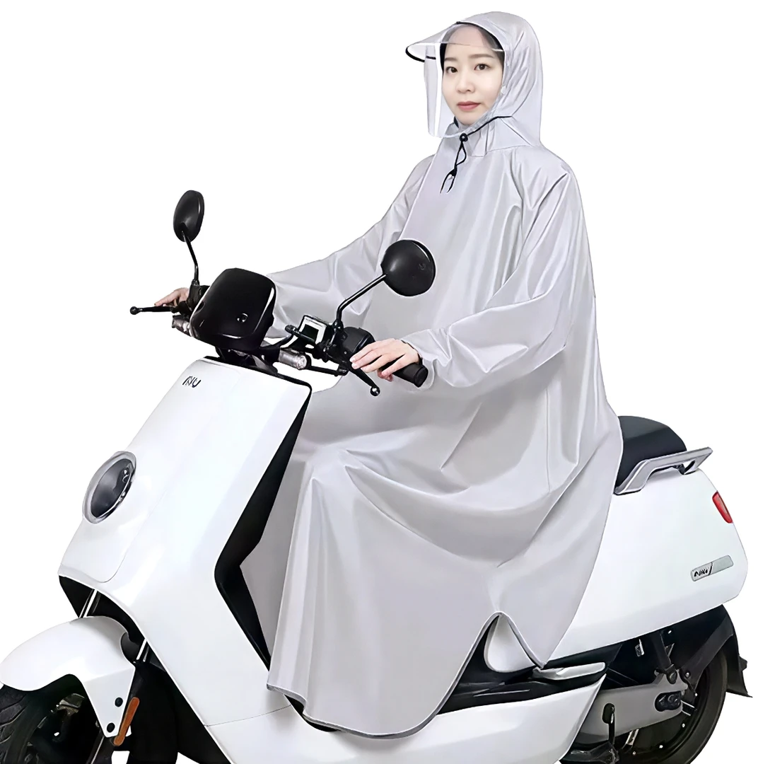 带袖电动电瓶车雨衣男女款摩托车长款全身防暴雨夏季单人骑行雨披