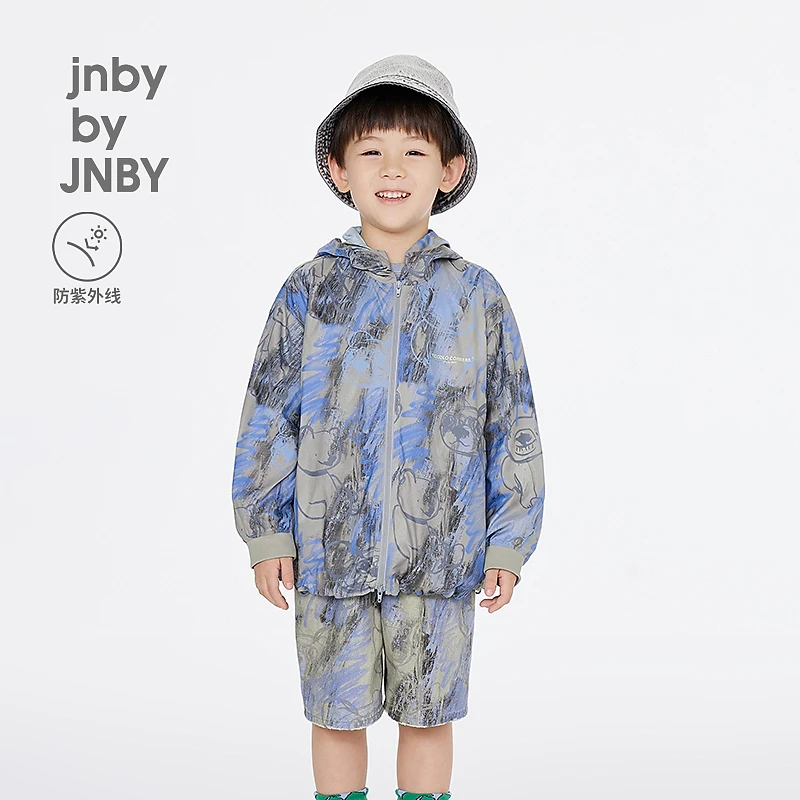 [防晒]新款江南布衣童装宽松H型连帽夹克25春男女童1P3612590