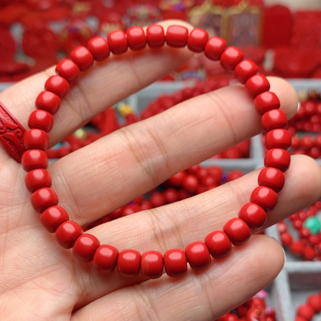 天然辰砂工艺品朱砂手串