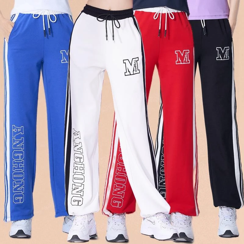 广场舞新款运动裤子女杨丽萍跳舞速干长裤练功跑步健身跳操舞蹈裤