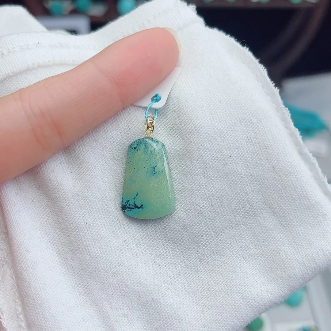 绿松石18K金镶嵌绿松石