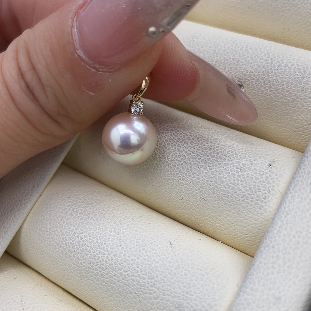 颈饰海水珍珠18K金镶嵌