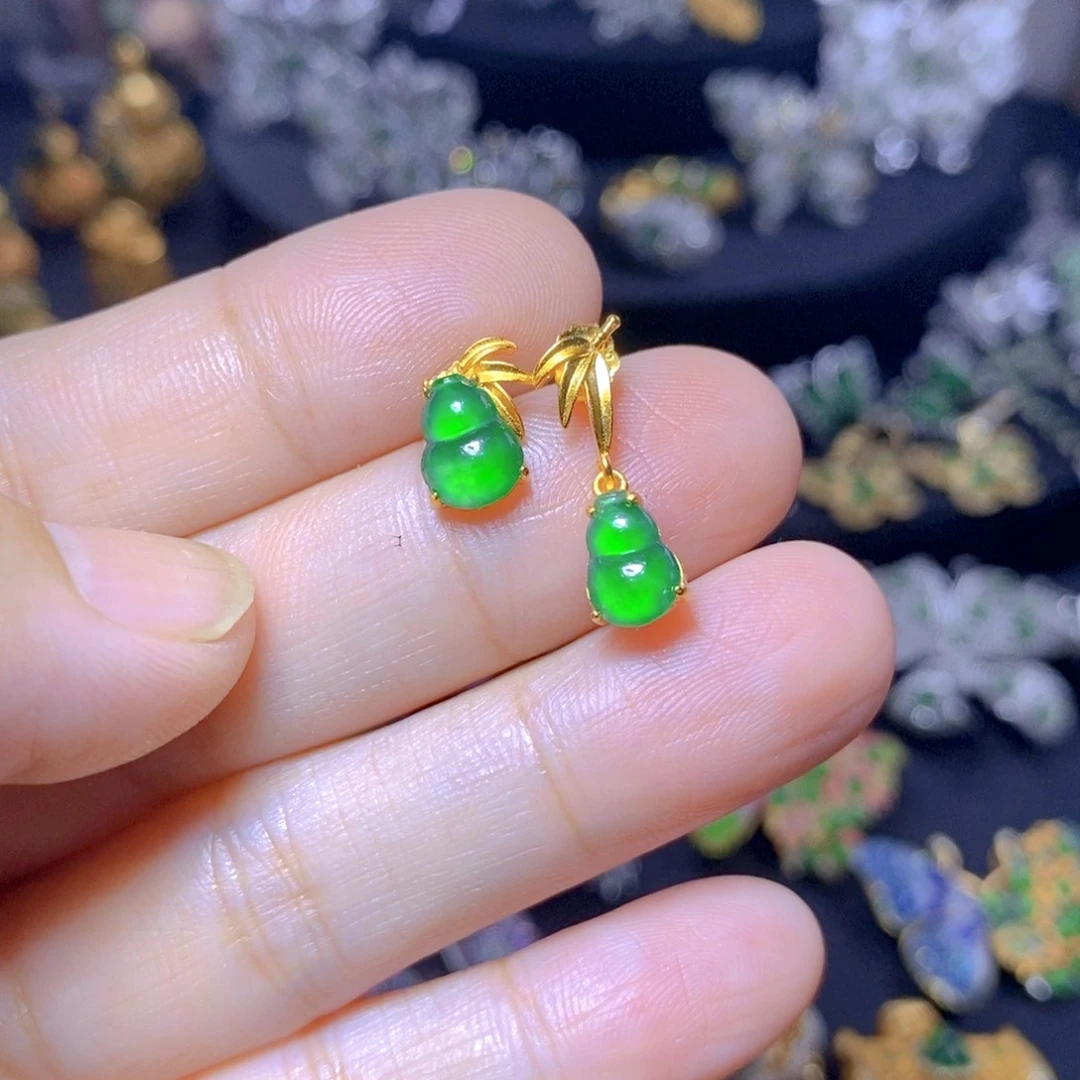 翡翠银S925镶嵌颈饰天然翡翠