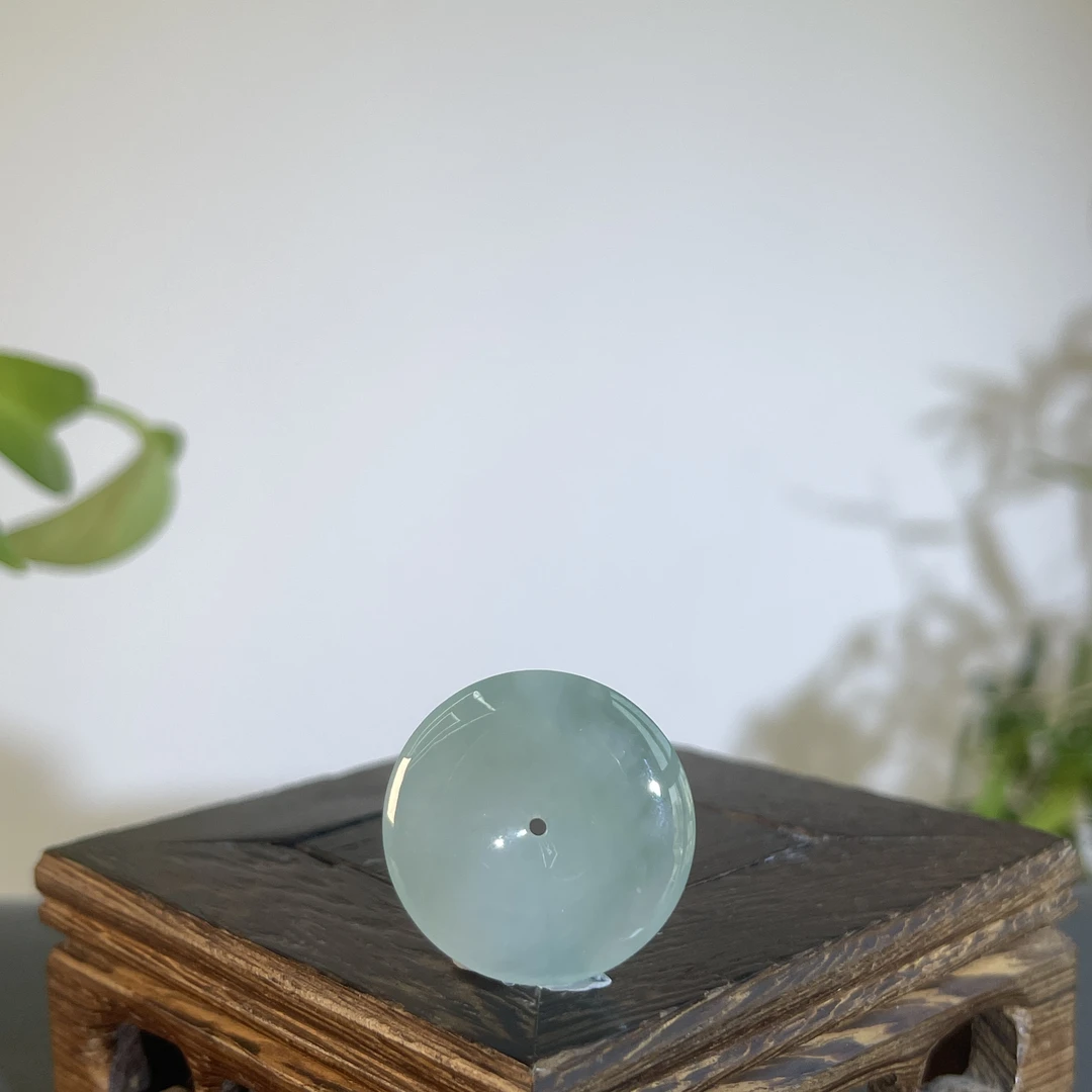 JCB12-55   天然缅甸A货翡翠   平安扣