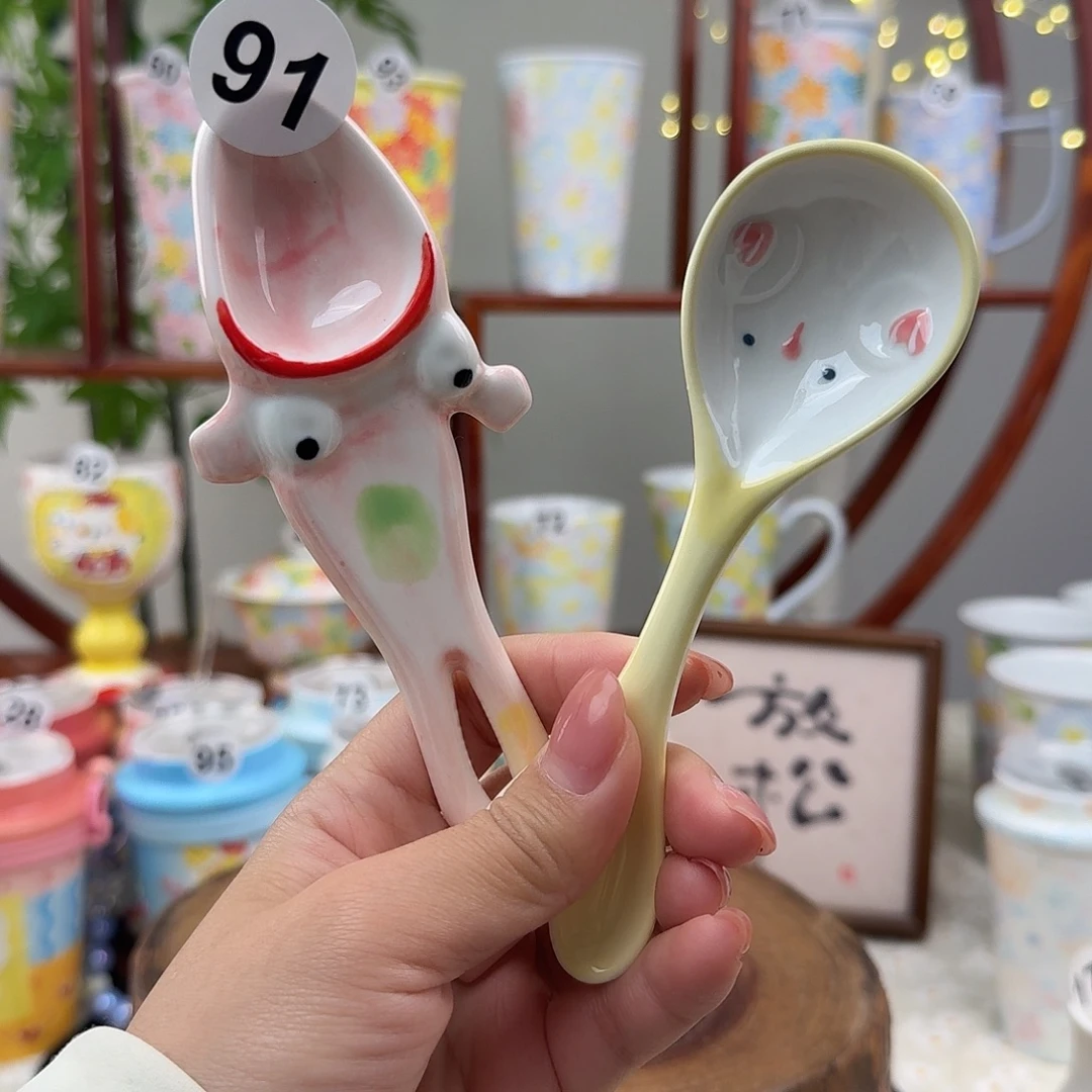 陶摆件9手绘高温釉下