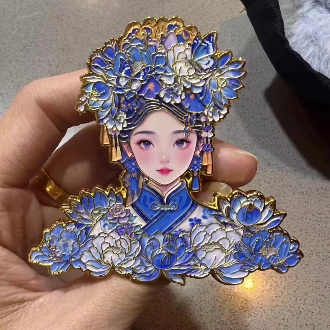 【爱宝】大明湖畔夏雨荷冰箱贴路由文创金属创意手办