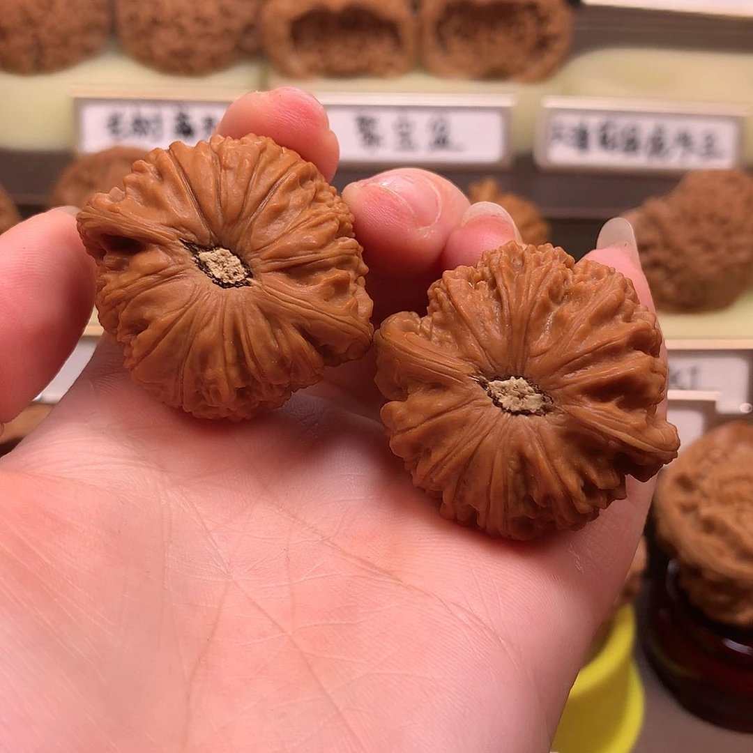 文玩核桃吊坠白狮子40精配