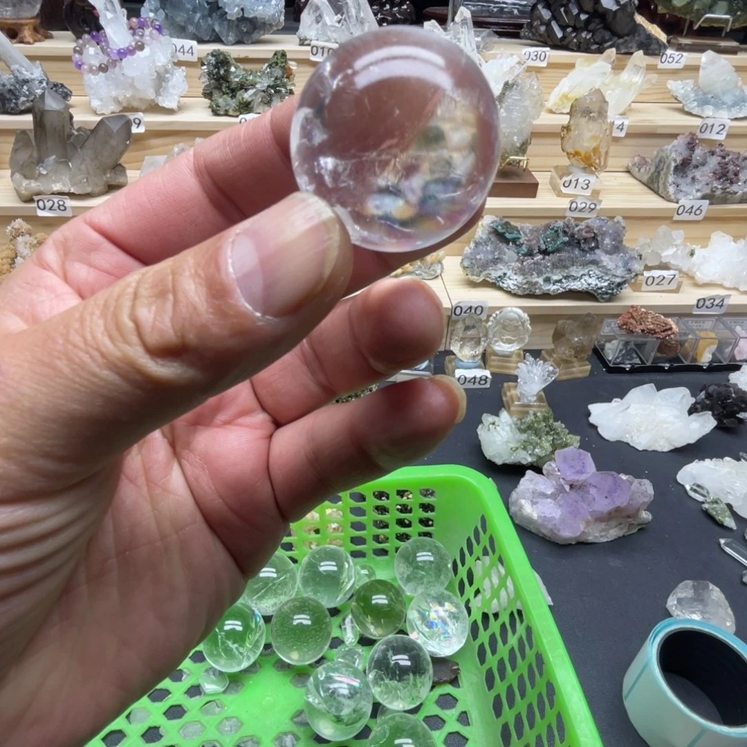 石材天然白水晶造景摆件