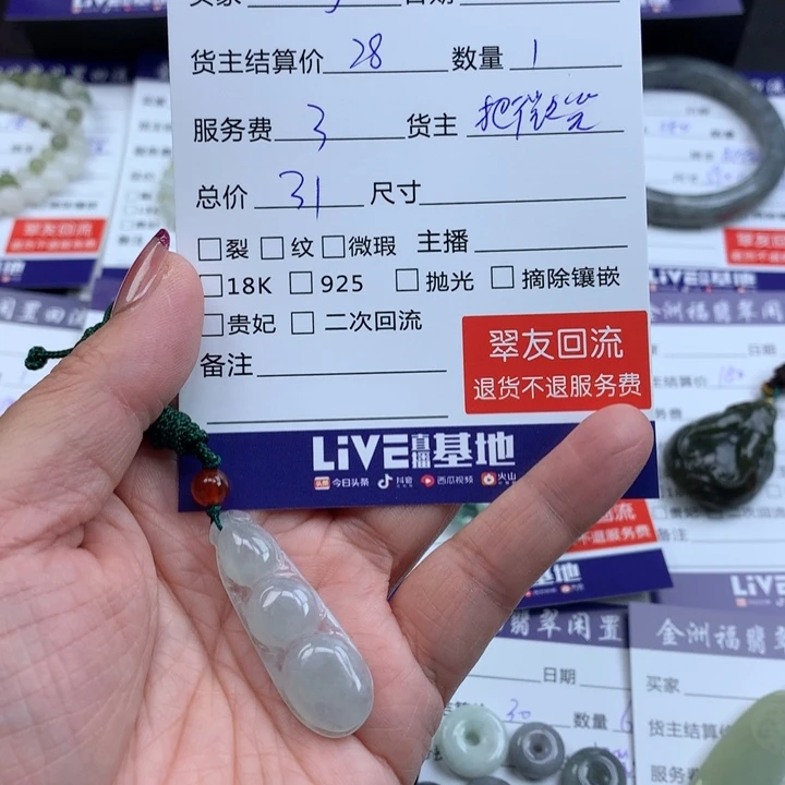 【闪购商品】翡翠颈饰未镶嵌元*