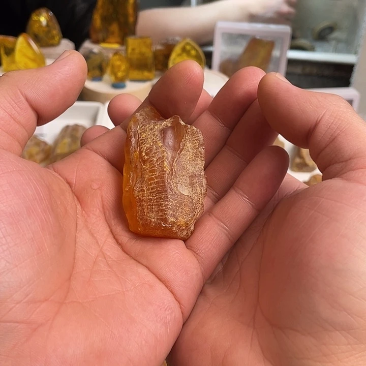 ℡***欣定制琥珀未镶嵌天然琥珀蜜蜡