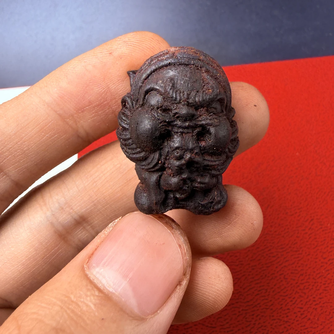 【3.0雕刻】小叶降真香 咬飘钟馗 精工雕刻3.0cm