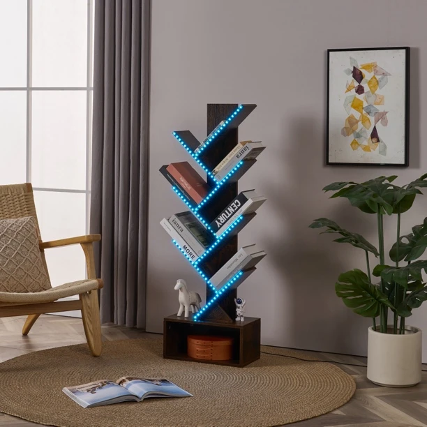 文艺风收纳文件15简约风拆装书架北欧客厅架子绘本储物书桌