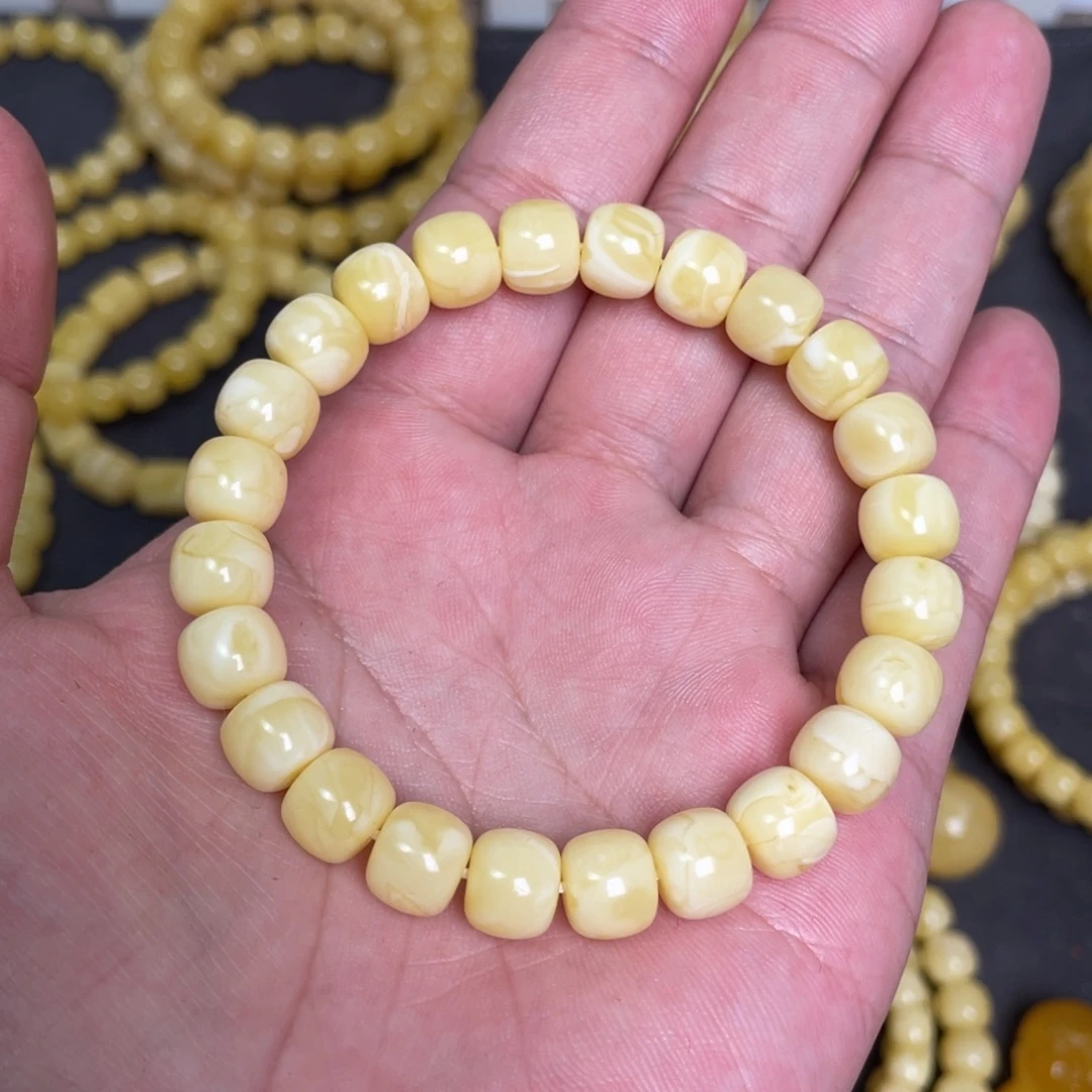 蜜蜡未镶嵌裸石蜜蜡手串9.3mm