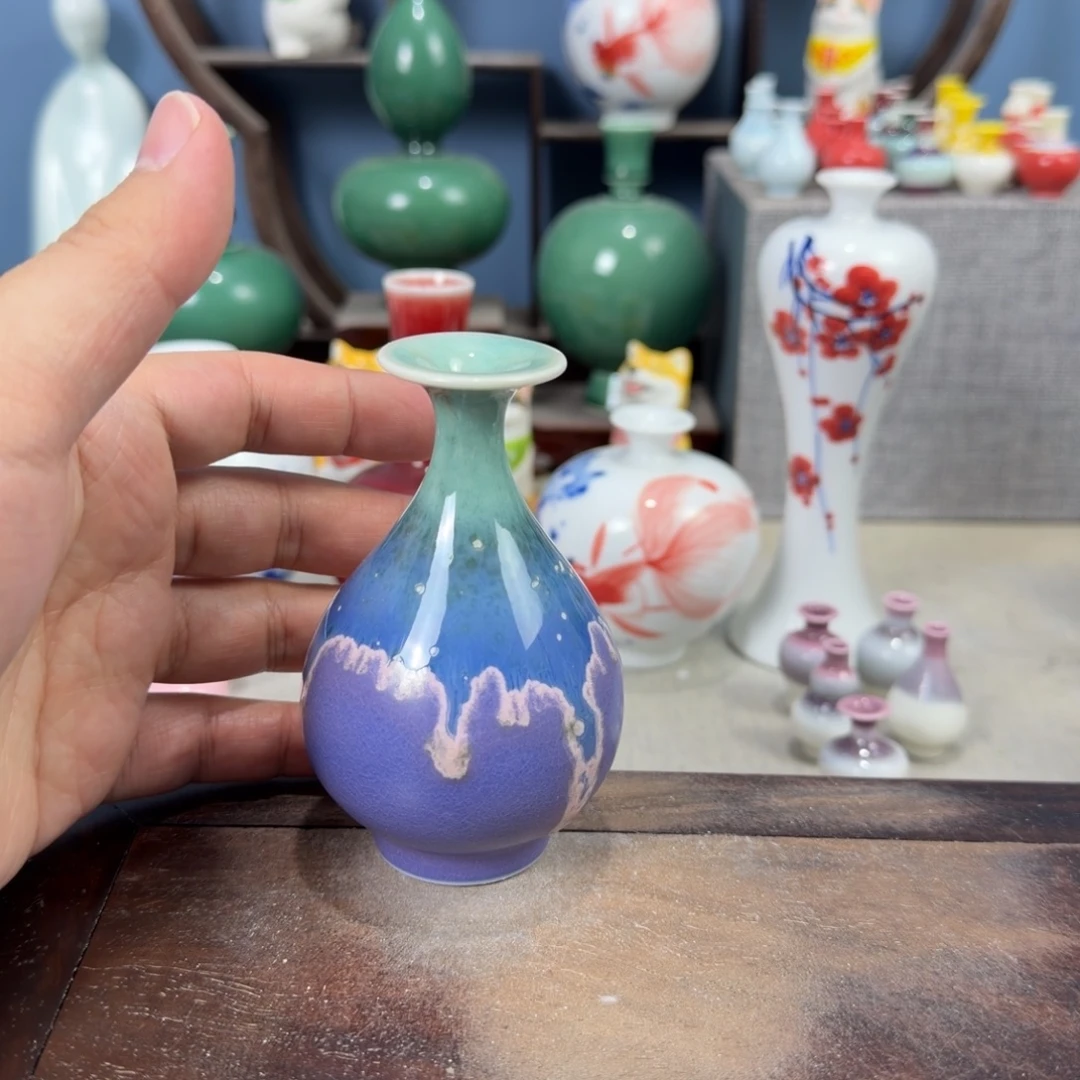 陶瓷手工小花器摆件