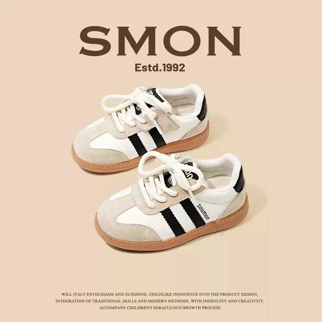 儿童低帮板鞋男童德训鞋春秋新款百搭休闲鞋女小童防滑单鞋宝宝鞋