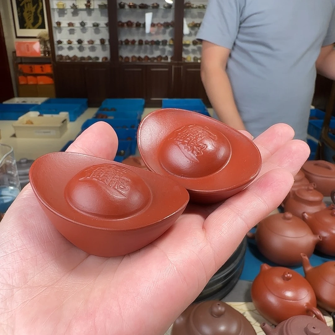 茶壶紫砂黄金万两一对