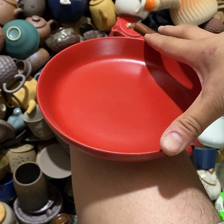 瓷片荷花的小尾巴就算