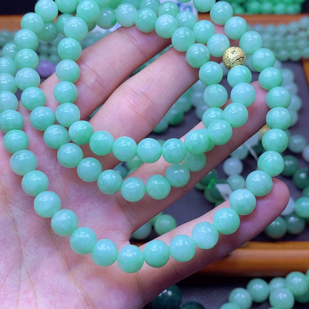 翡翠未镶嵌毛衣链