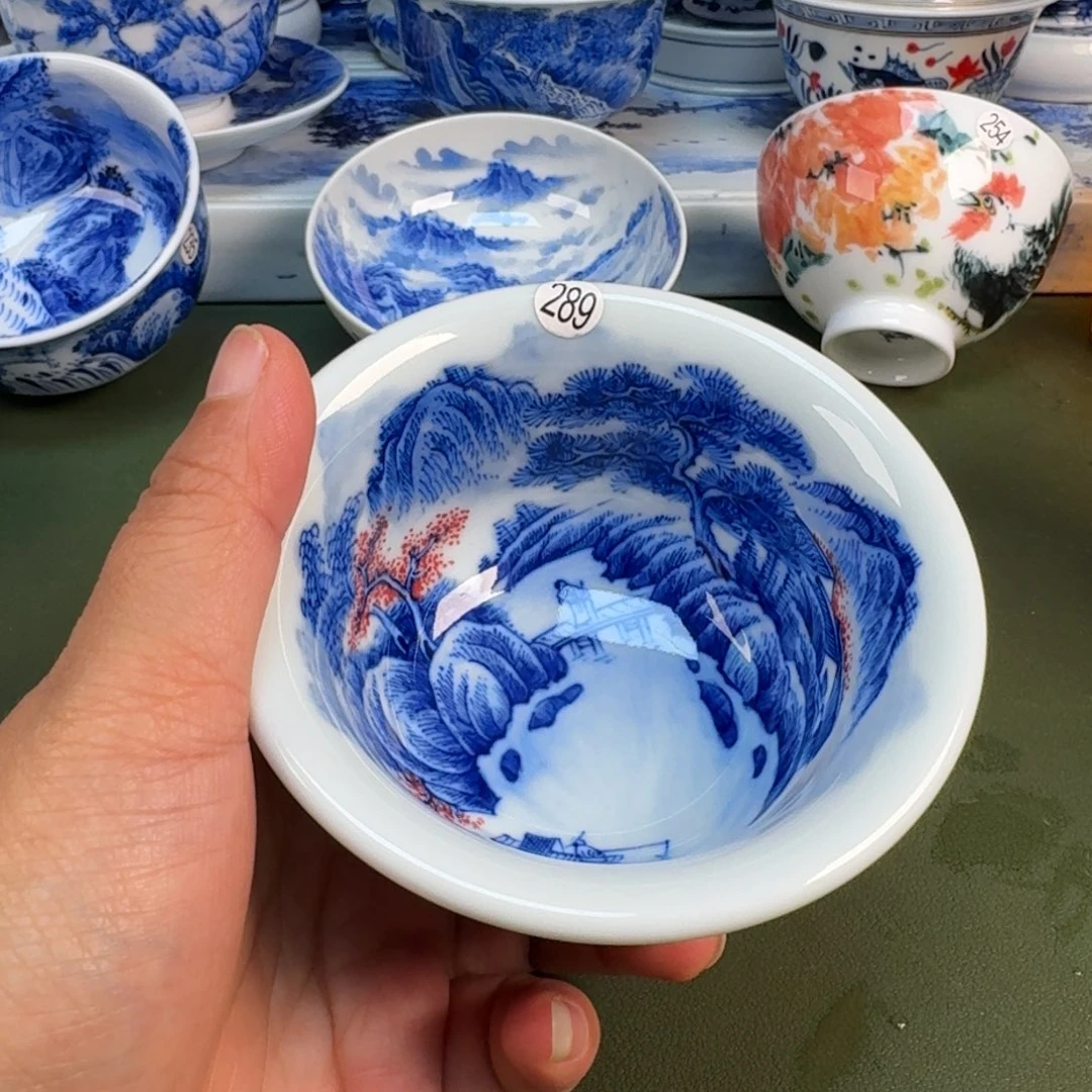 陶瓷景德镇纯手绘茶具圆圆289