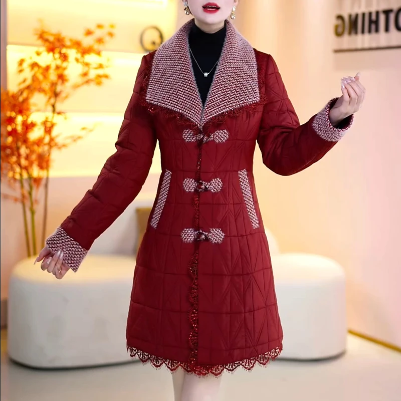 高端洋气加厚羽绒服2025冬季新款女士优雅修身显瘦保暖白鸭绒外套