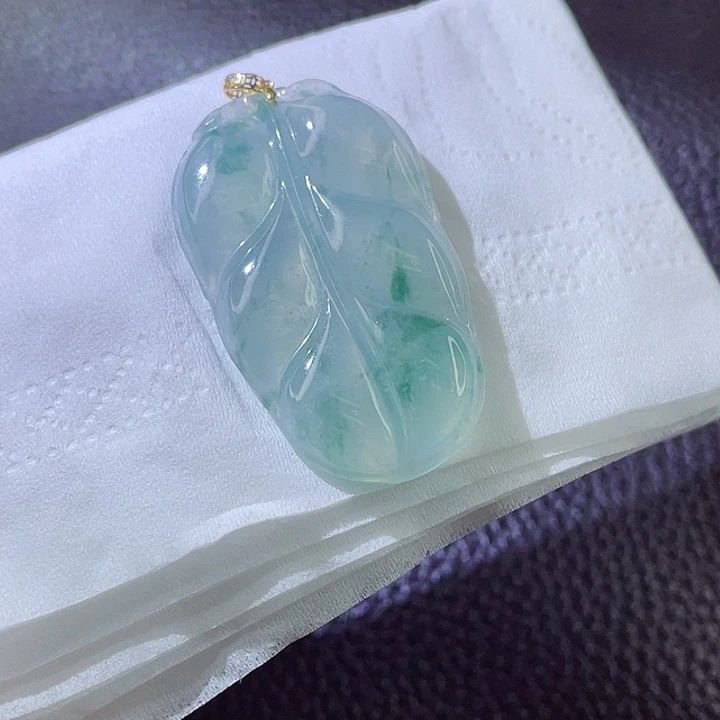 定制翡翠18K金镶嵌翡翠