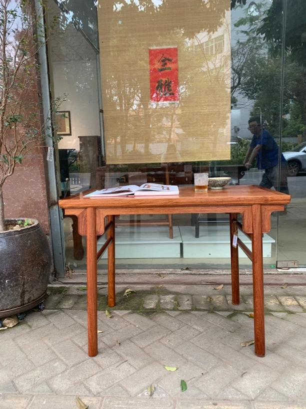 明式小刀牙夹头榫平头案小酒桌