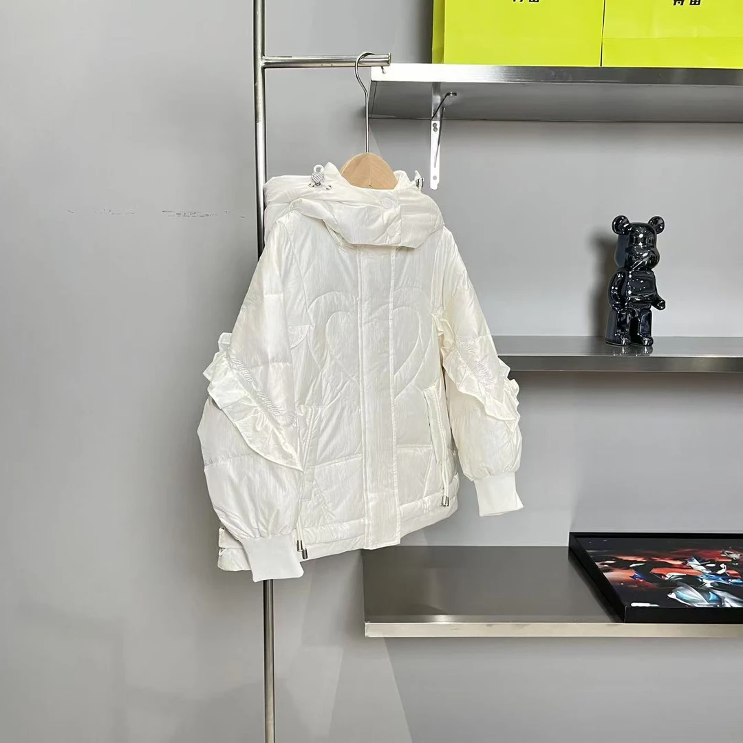 秋冬女童羽绒服白色 9729高奢亲子系