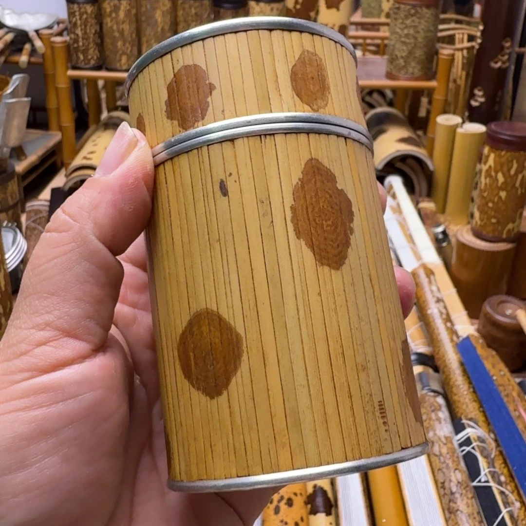 牛***王老福建湘妃竹茶叶罐大哥拍下