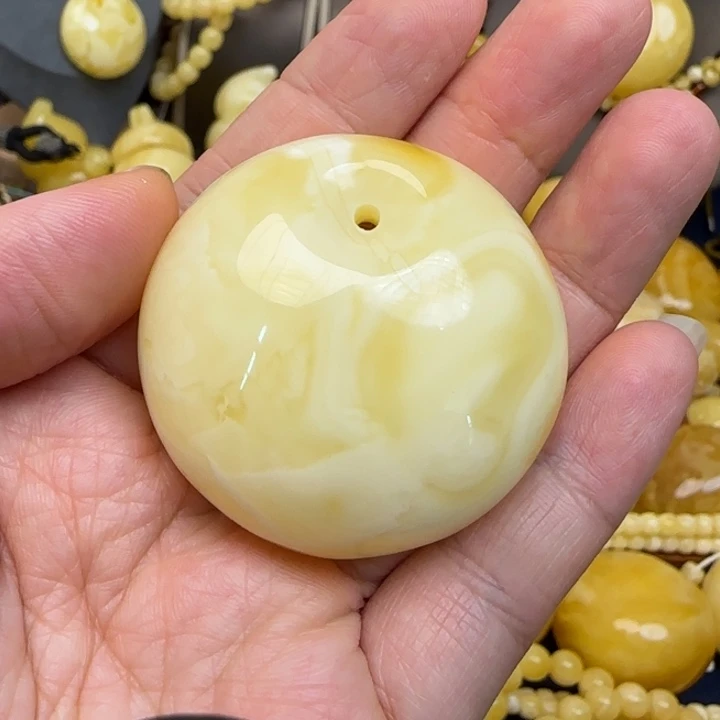 蜜蜡颈饰未镶嵌天然蜜蜡