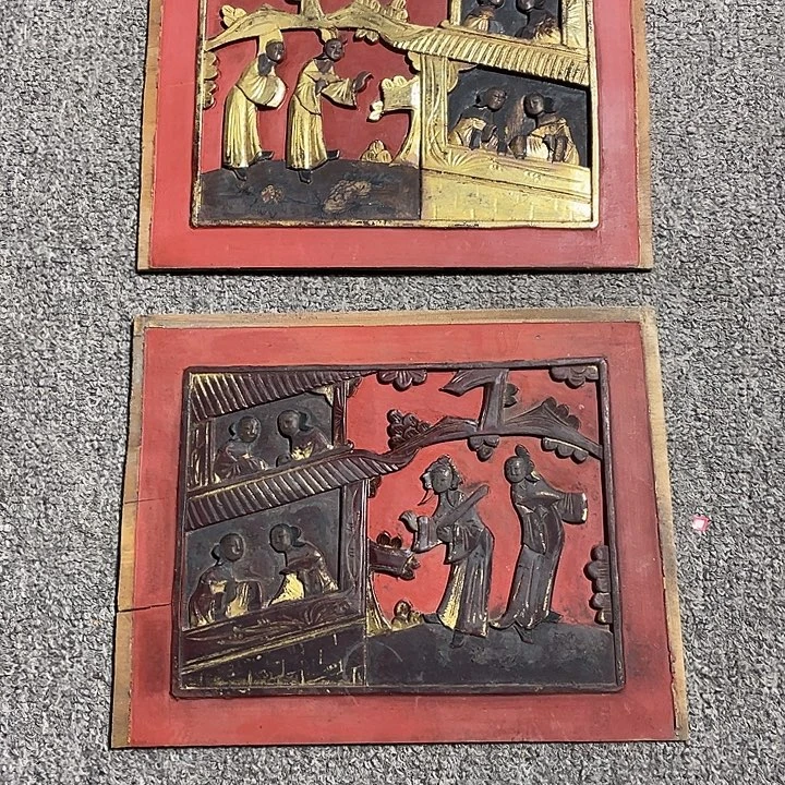 放***己陶瓷古色古香精品木雕