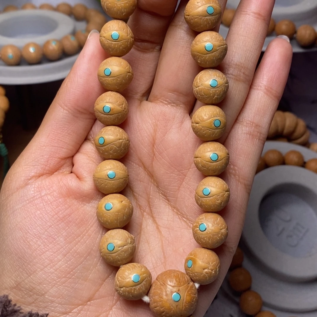 凤眼菩提吊坠手串