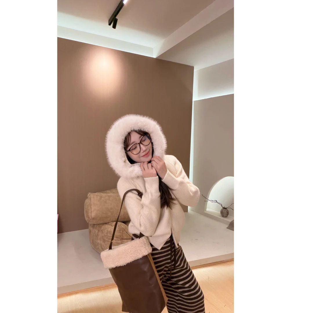 YPP！【绒雪环颈】软糯糯显瘦韩系休闲百搭口袋设计毛衣