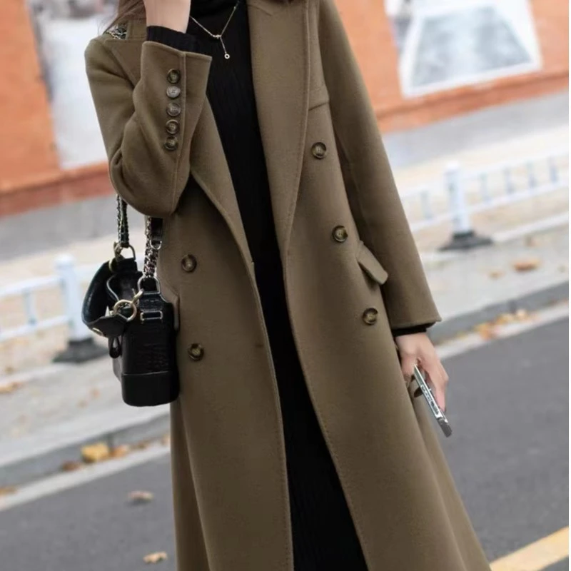 【KAIROS.澳毛】【双色】双面呢毛呢大衣韩系毛呢2025秋季新款